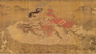 洛神赋图（局部） 原作为东晋画家顾恺之所绘，后有多个临摹本，本图应为宋代画家所绘。