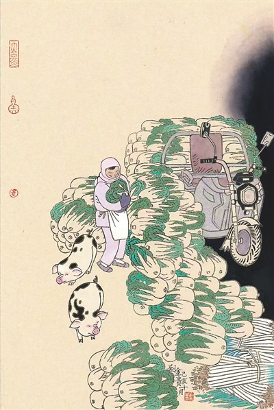 立冬（中国画） 　　刘金贵作