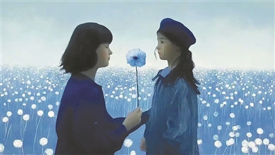 AI生成短片《致亲爱的自己》剧照。  　　中国传媒大学供图